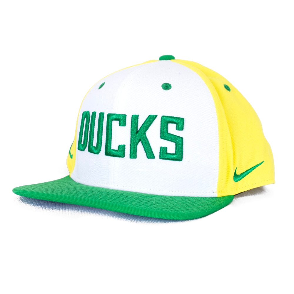 Classic Oregon O, Nike, Green, Flatbill, Performance/Dri-FIT, Accessories, Unisex, Twill, Snapback, Adjustable, Hat, 856251